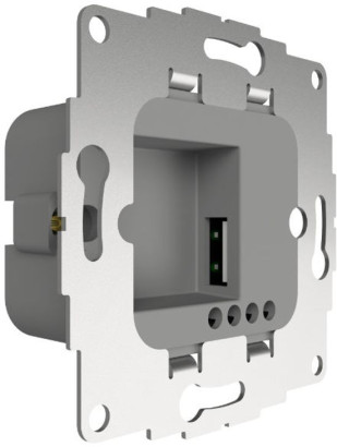 Inbouw wandcontactdoos met USB poort voor iPad in de muur