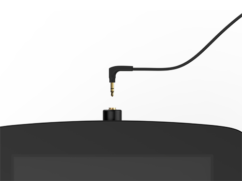 Bouncepad audio aansluiting