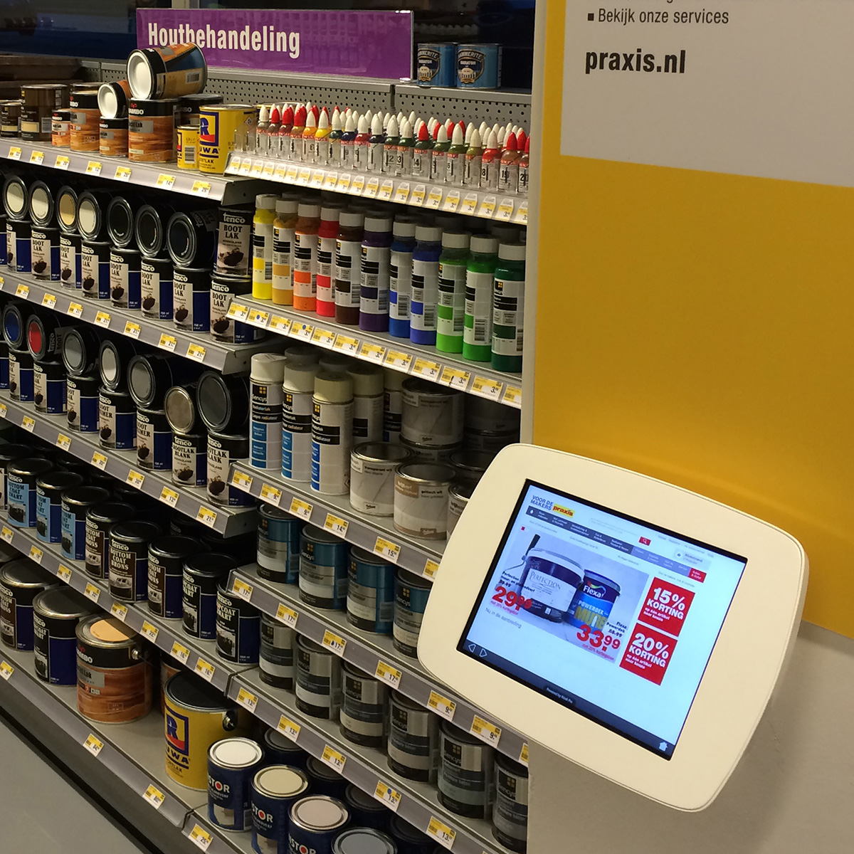 Bouncepad Wallmount tablet en iPad wandhouder