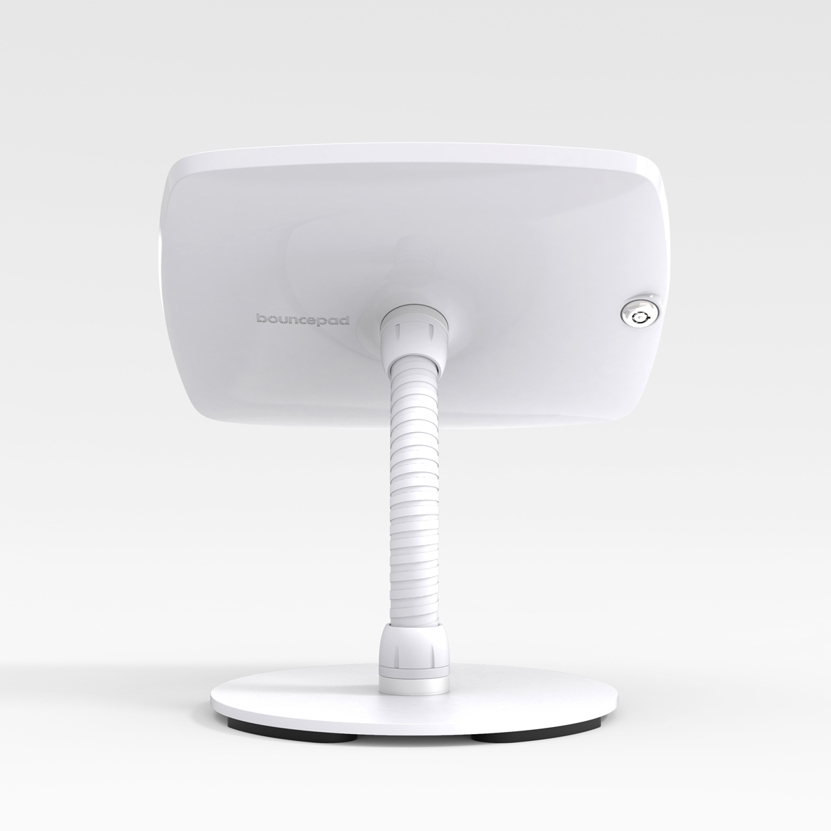 Bouncepad Counter Flex tablet kiosk met vaste voet en zwanenhals