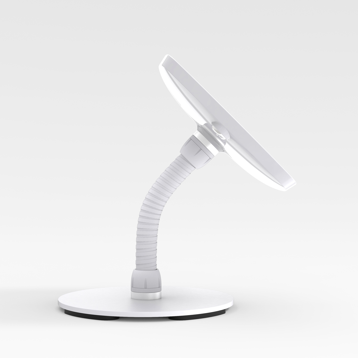 Bouncepad Counter Flex tablet kiosk met vaste voet en zwanenhals