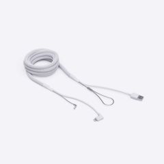Bouncepad reinforced cable white lightning to usb-c