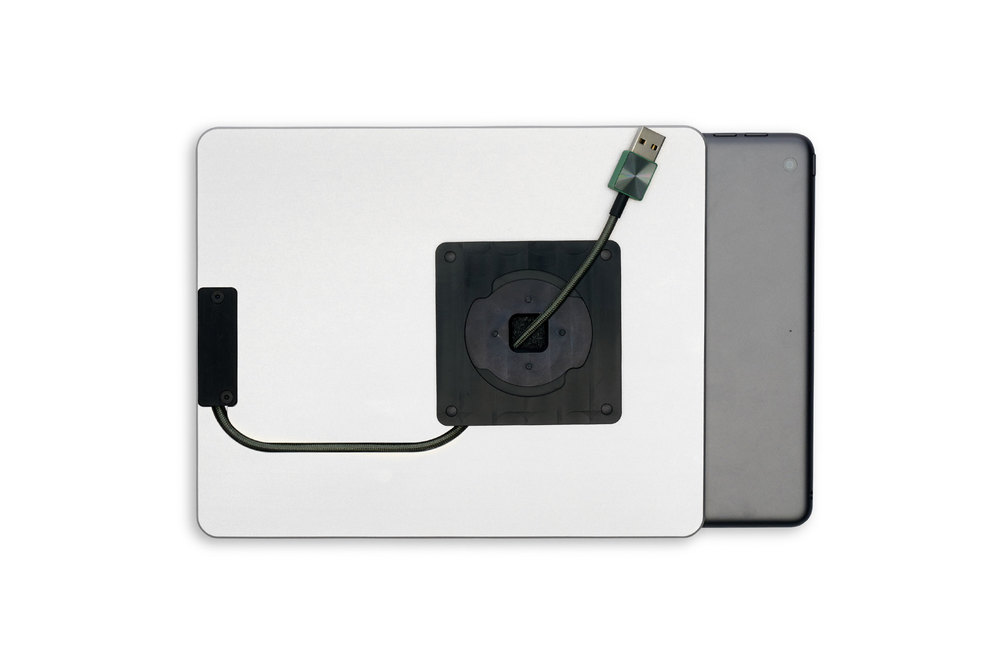 Displine Dame Wall Home for iPad Air 4 10.9/Pro 11 of iPad 10.2" Silver anode