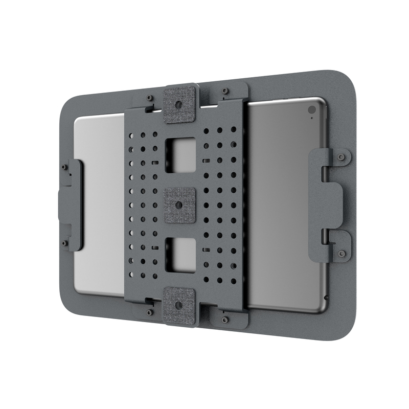 Snaptools iPad/tablet statiefhouder, hoogwaardig van metaal, verstelbaar van 125-225 mm, 1/4 inch statiefschroefdraad, compatibel met Arca Swiss