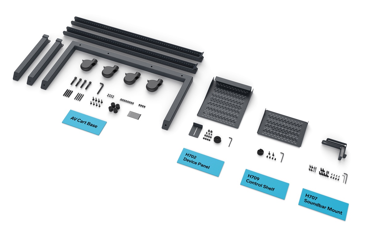 Heckler AV Cart Prime zwart onderdelen