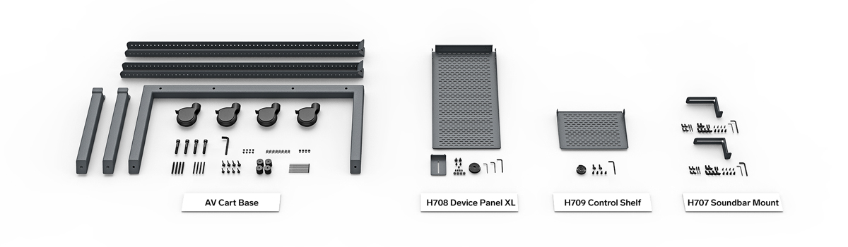 Heckler AV Cart voor Logitech Rally Plus