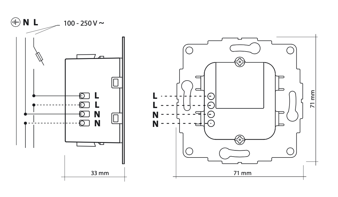 Displine 20W USB-C Inbouwlader voor tablets en iPads