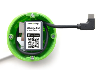 sCharge PoE Fit met USB-C connector