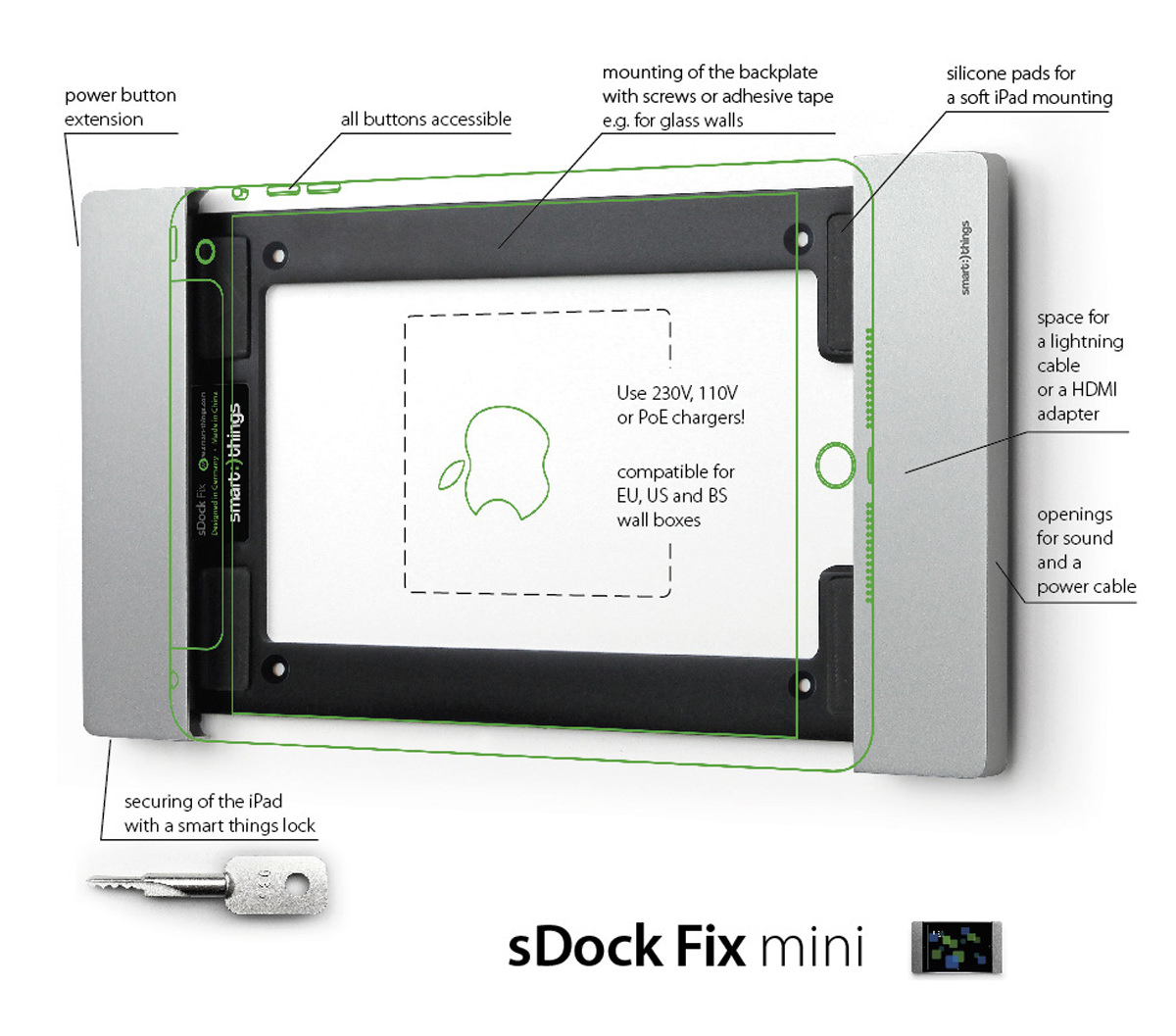sDock Mini Fix voor iPad Mini 4/5