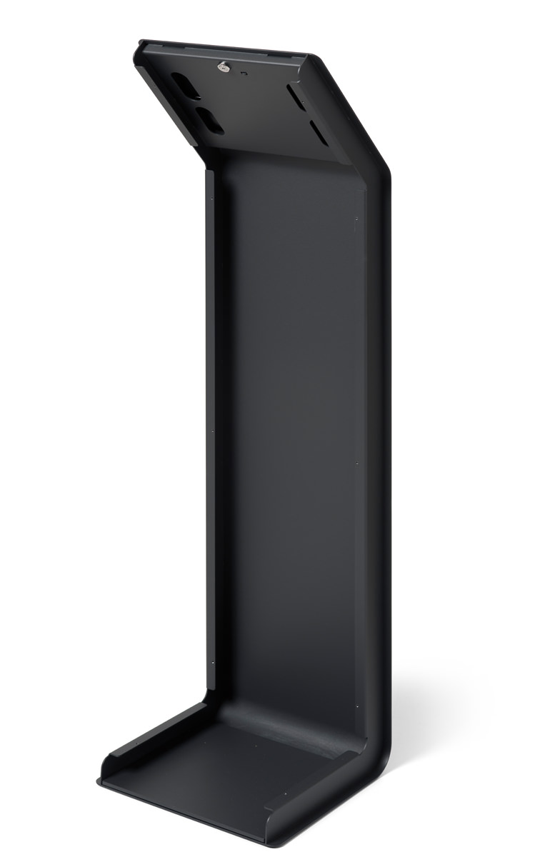 Tabdoq vloerstandaard iPad 7/8/9 10.2-inch donkergrijs met uitsparingen (OPRUIMING)