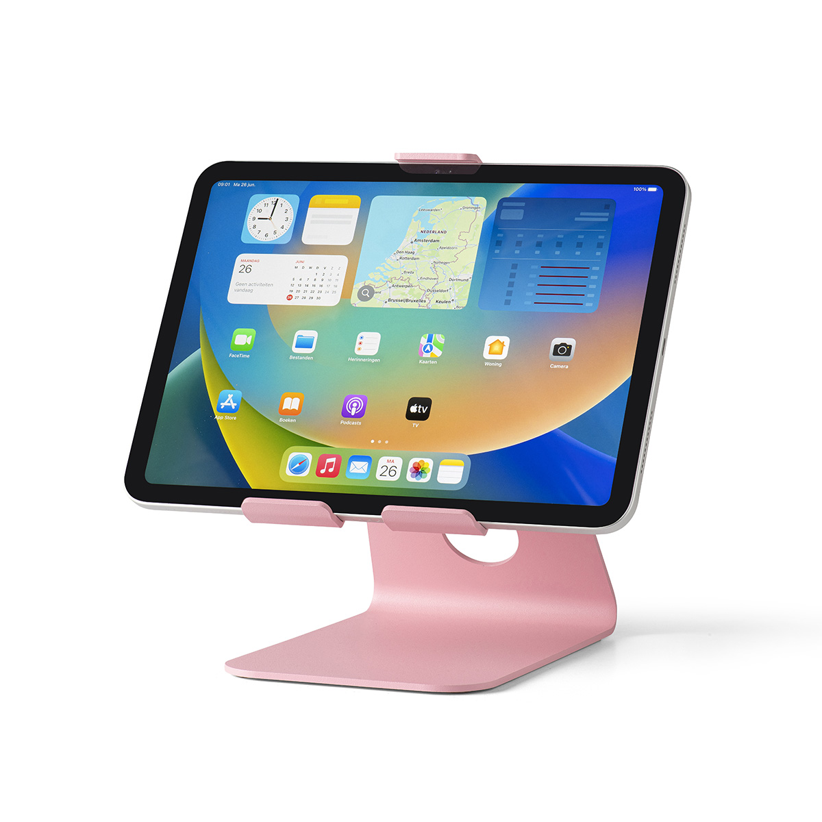 Tabdoq universele tablet desktop standaard -roze
