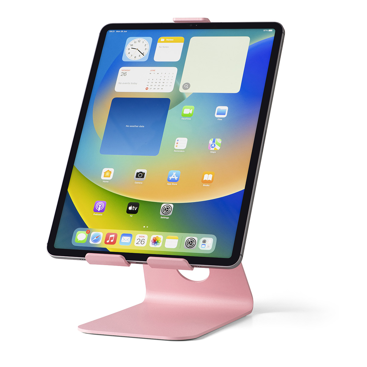 Tabdoq universele tablet desktop standaard -roze