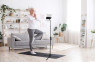 Telescopische tablet vloerstandaard met flexibele arm