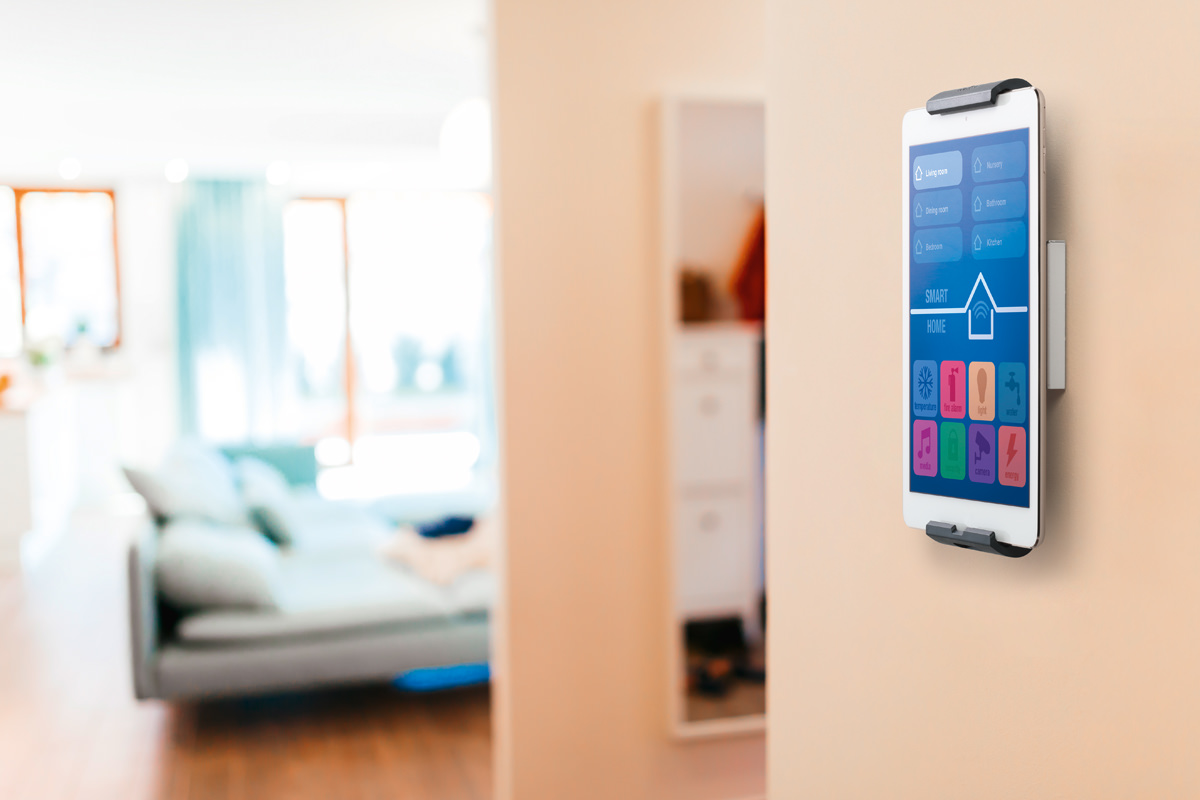 Tablet wandhouder domotica smart home
