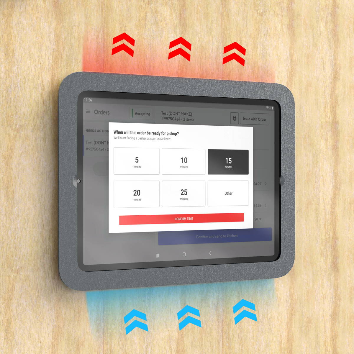 Heckler Design Wallmount MX iPad 10 10.9-inch 2022 muurhouder / wandhouder ventilatie