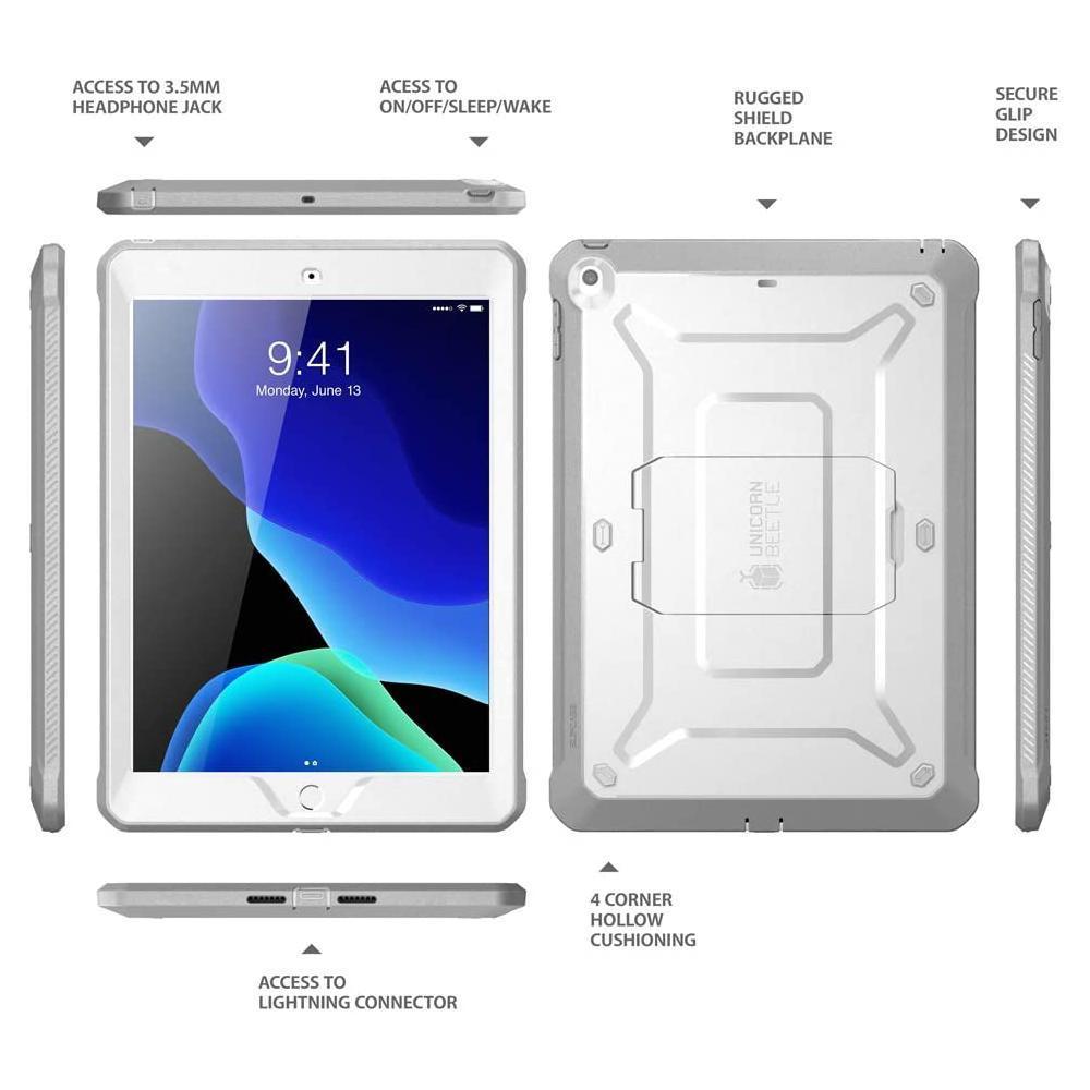 Supcase Unicorn Beetle PRO iPad 10.2 zwart/wit hoes case