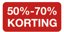 50-70% korting